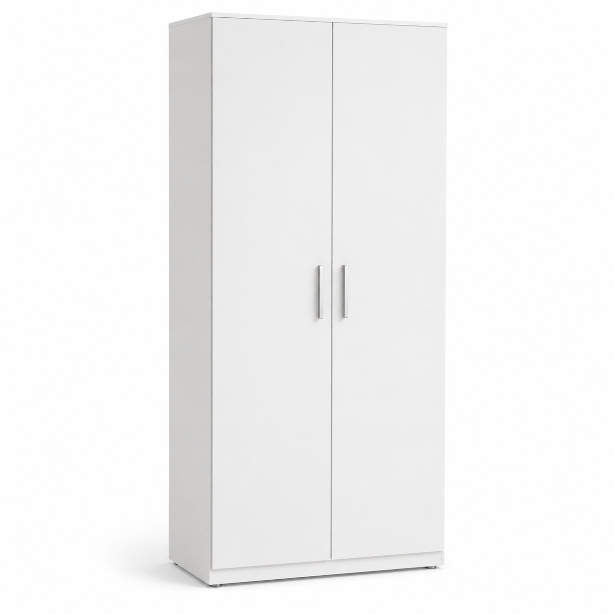 Mehrzweckschrank Weiß mit verstellbaren Böden 80x40x180 cm