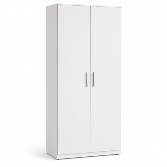 Mehrzweckschrank Weiß mit verstellbaren Böden 80x40x180 cm